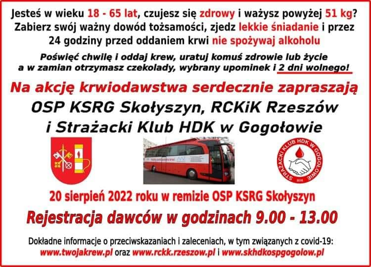 Akcja krwiodawstwa w Skołyszynie
