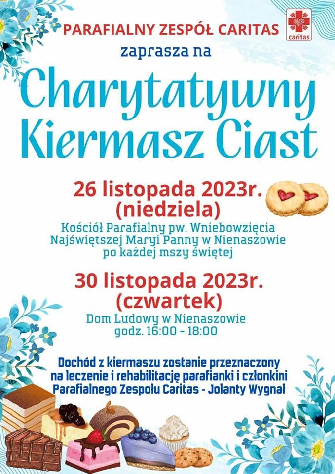 Charytatywny kiermasz ciast w Nienaszowie