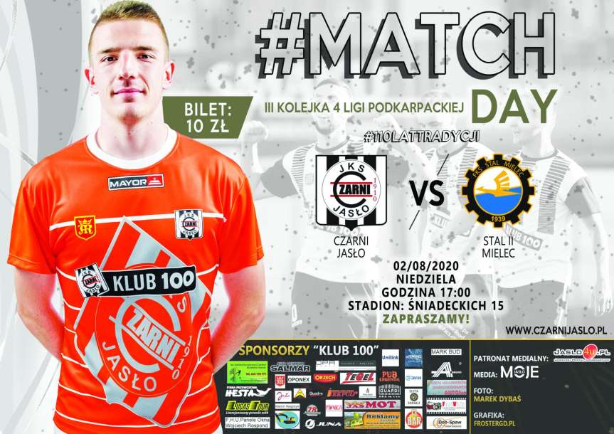 IV liga podkarpacka. Mecz Czarni 1910 Jasło - Stal II Mielec