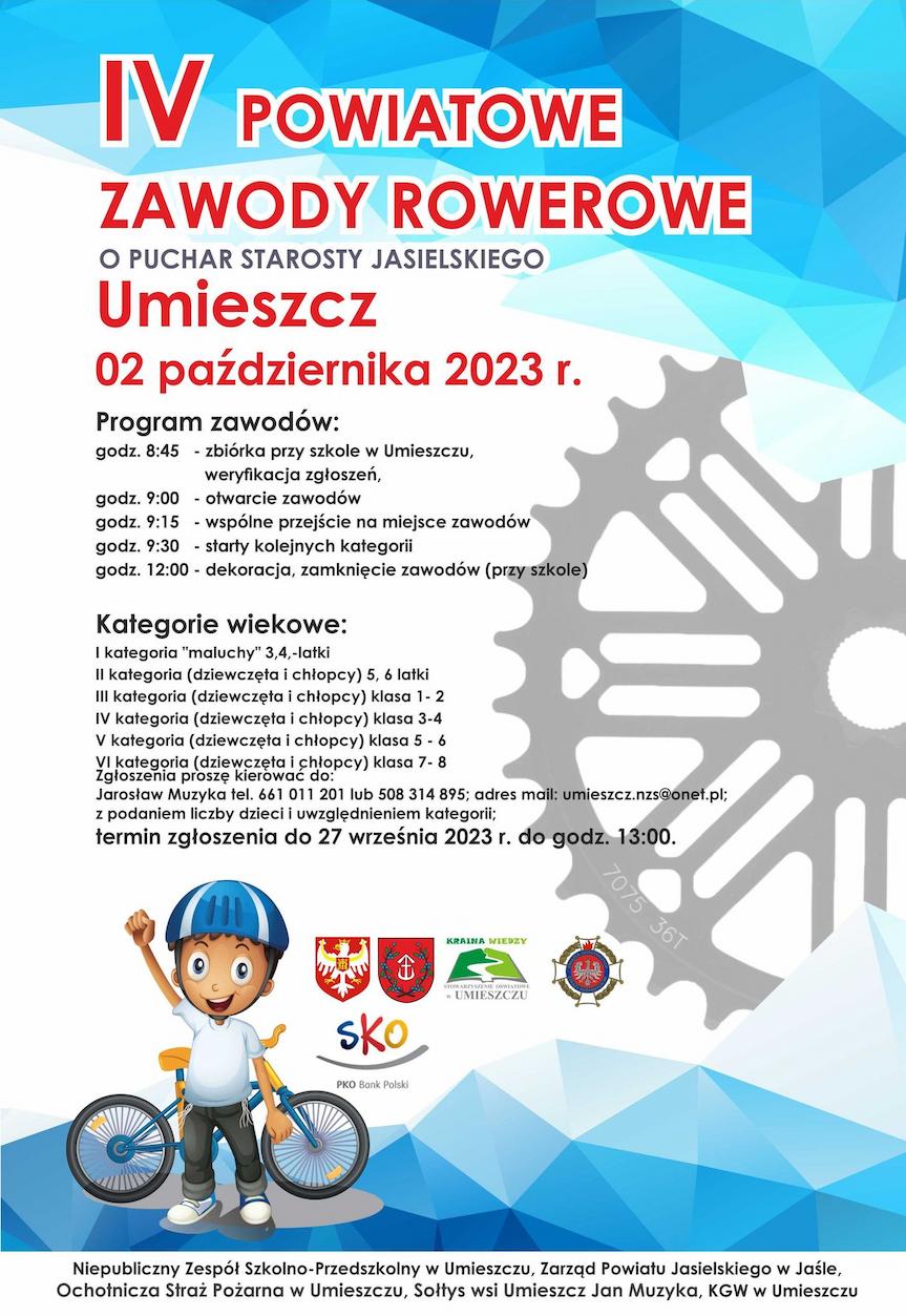 IV Powiatowe Zawody Rowerowe o Puchar Starosty Jasielskiego w Umieszczu