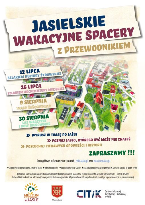 Jasielskie wakacyjne spacery z przewodnikiem