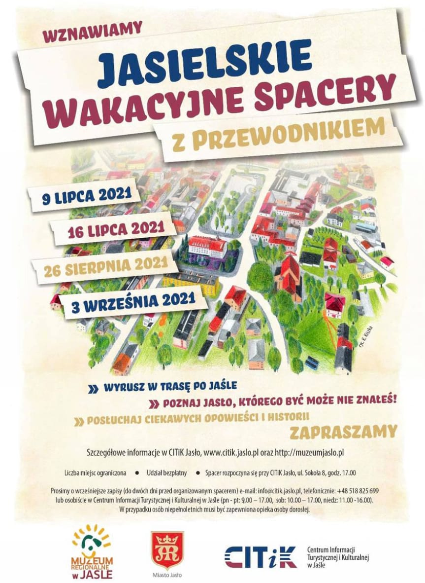 Jasielskie wakacyjne spacery z przewodnikiem