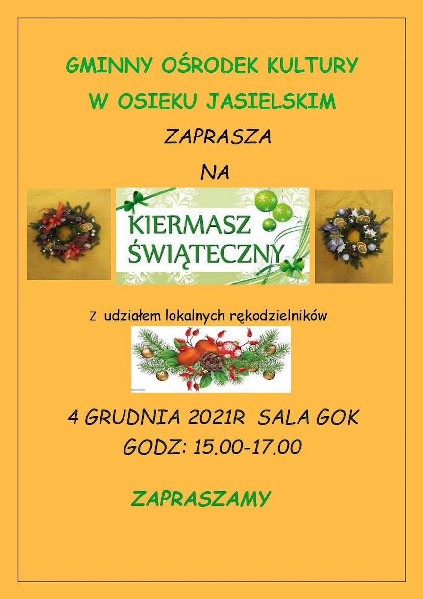 Kiermasz Świąteczny w Osieku Jasielskim