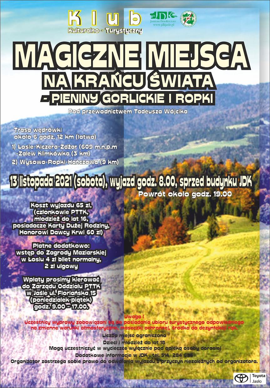 KK-T JDK i PTTK zapraszają na wycieczkę w malowniczy Beskid Niski