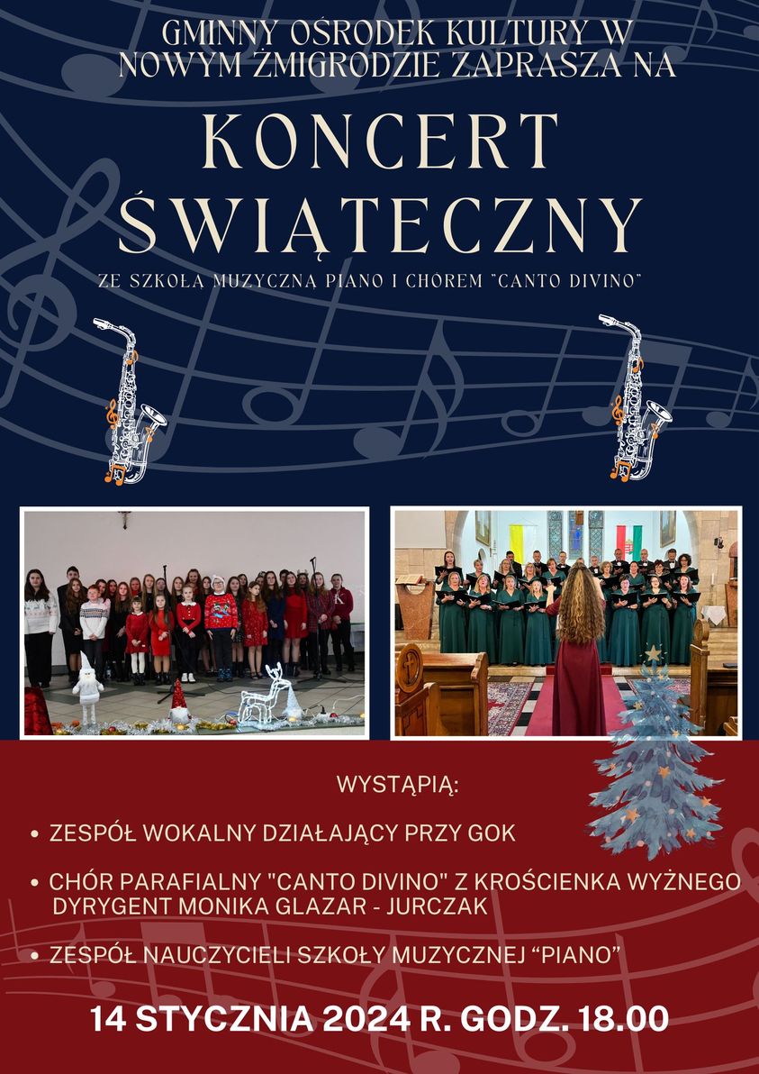Koncert świąteczny w Nowym Żmigrodzie
