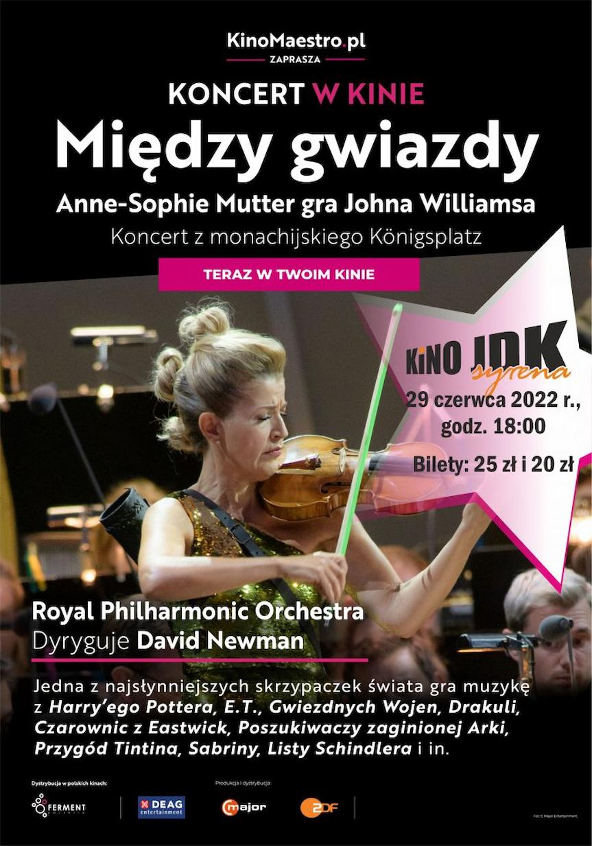 Koncert w Kinie. "Między gwiazdy. Anne-Sophie Mutter gra Johna Williamsa"