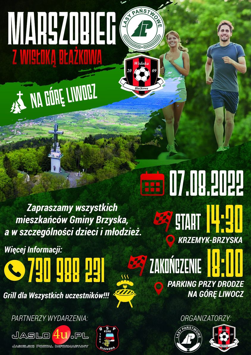 Marszobieg z Wisłoką Błażkowa na Górę Liwocz