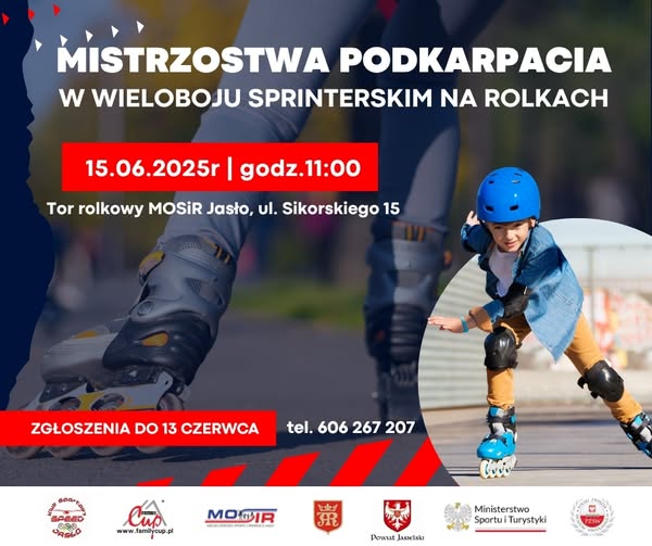 Mistrzostwach Podkarpacia w Wieloboju Sprinterskim na Rolkach