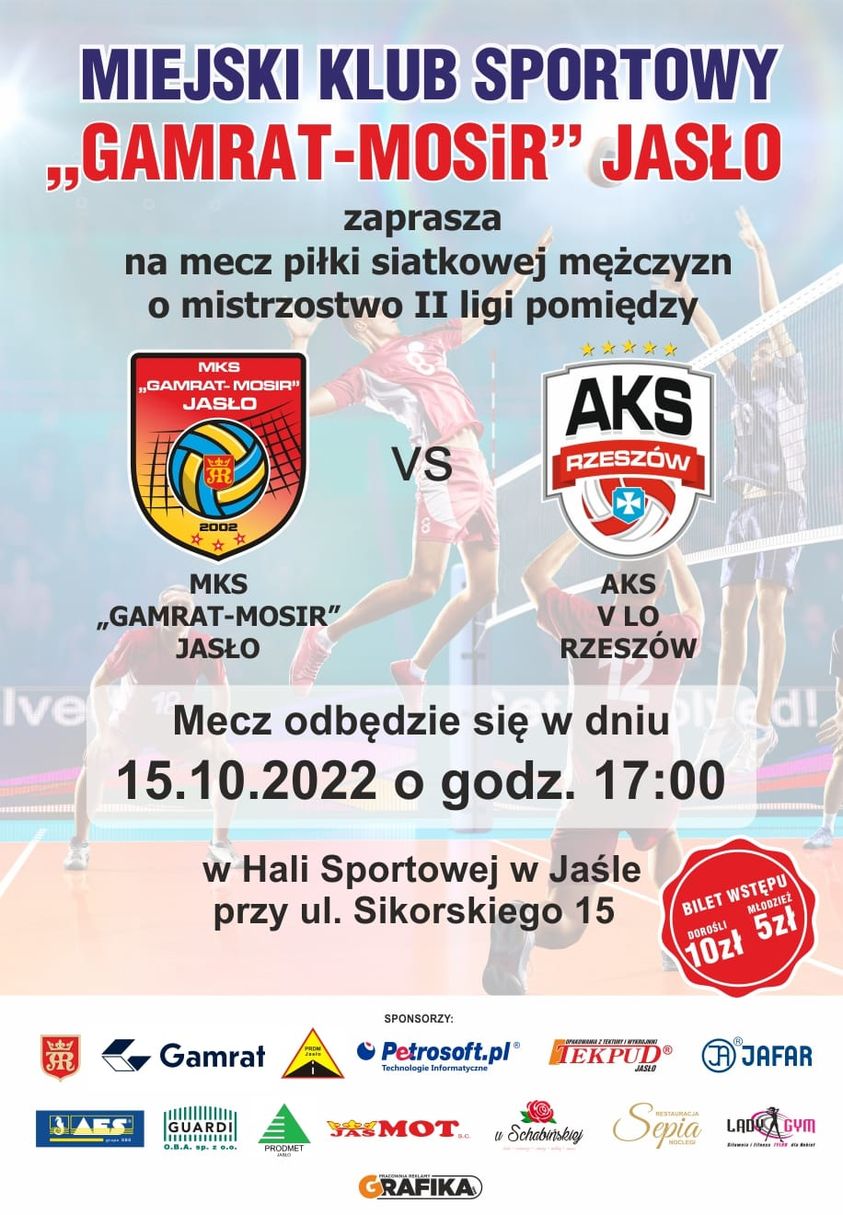MKS Gamrat-MOSiR Jasło - AKS V LO Rzeszów