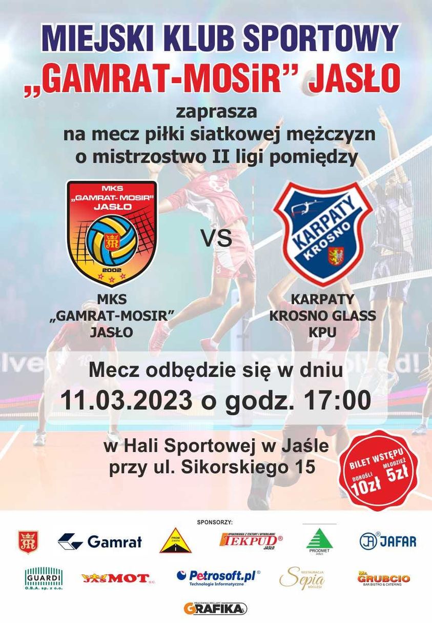 MKS Gamrat-MOSiR Jasło - Karpaty Krosno Glass KPU