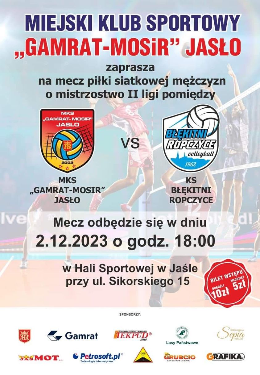 MKS Gamrat-MOSiR Jasło - KS Błękitni Ropczyce