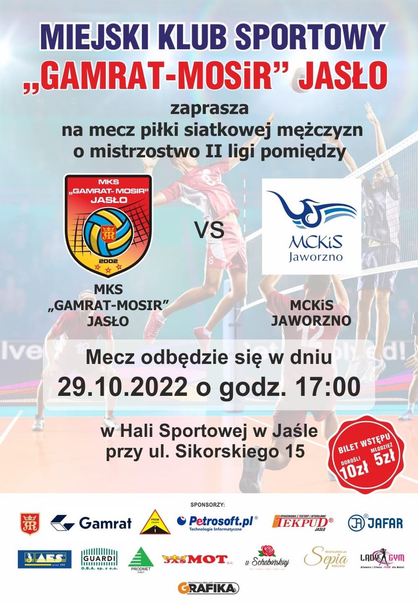 MKS Gamrat-MOSiR Jasło - MCKiS Jaworzno 
