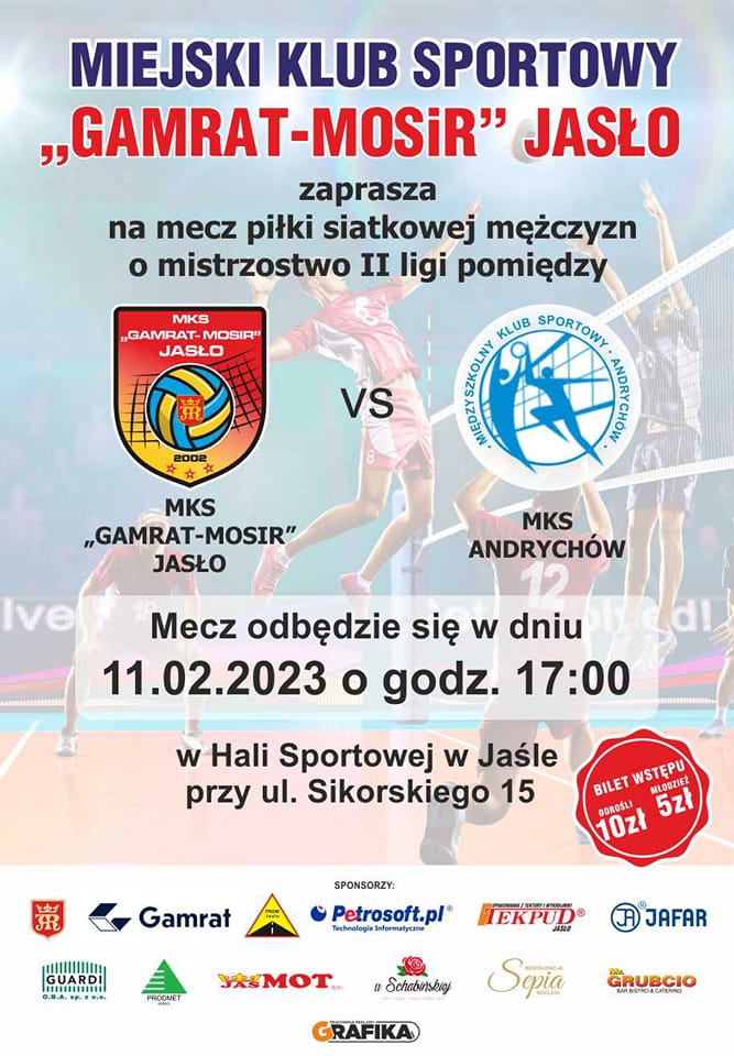 MKS Gamrat-MOSiR Jasło - MKS Andrychów