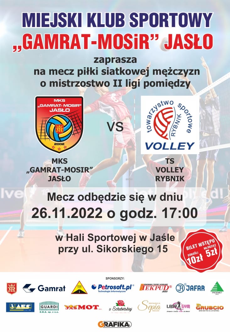 MKS Gamrat-MOSiR Jasło - TS Volley Rybnik