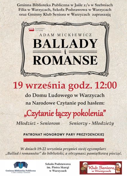 Narodowe Czytanie w Warzycach