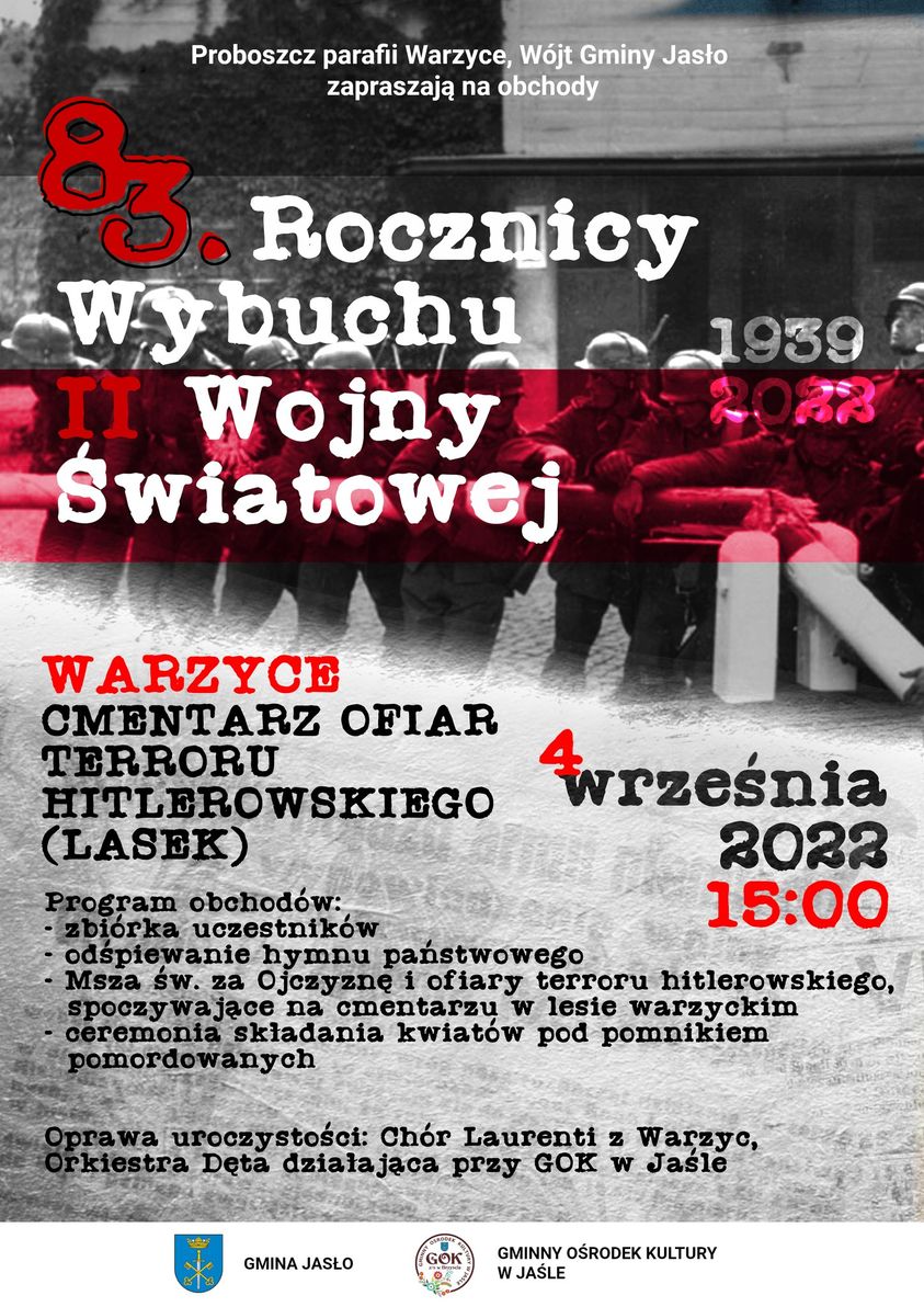 Obchody 83. rocznicy wybuchu II wojny światowej w Warzycach