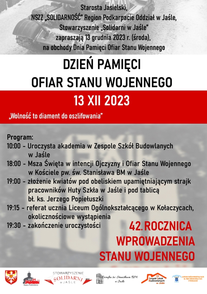 Obchody Dnia Pamięci Ofiar Stanu Wojennego