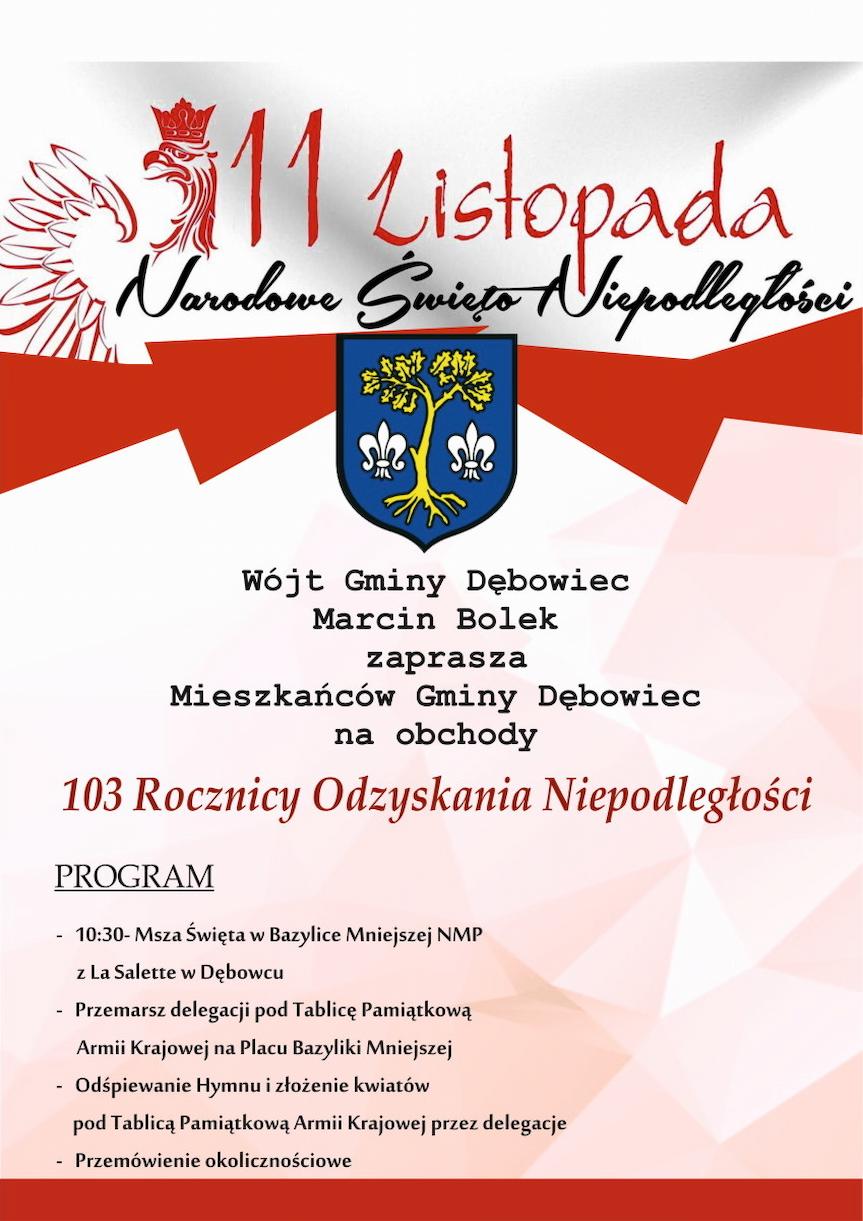 Obchody Narodowego Święta Niepodległości w Dębowcu