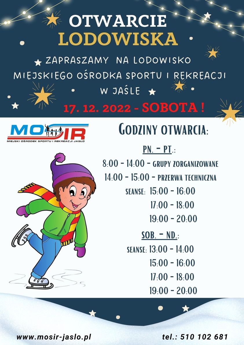 Otwarcie lodowiska w Jaśle