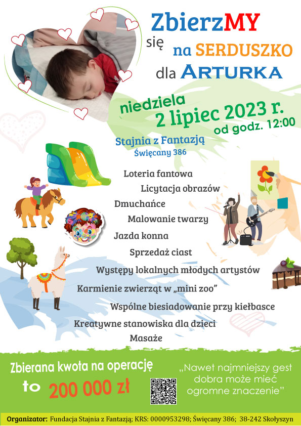 Piknik charytatywny "Zbieramy na serduszko dla Arturka"