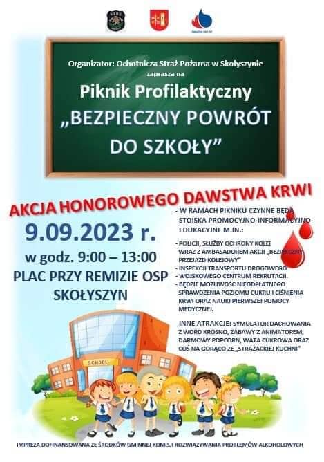 Piknik Profilaktyczny "Bezpieczny powrót do szkoły" w Skołyszynie