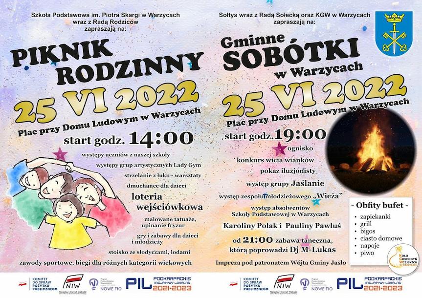 Piknik Rodzinny i Gminne Sobótki w Warzycach