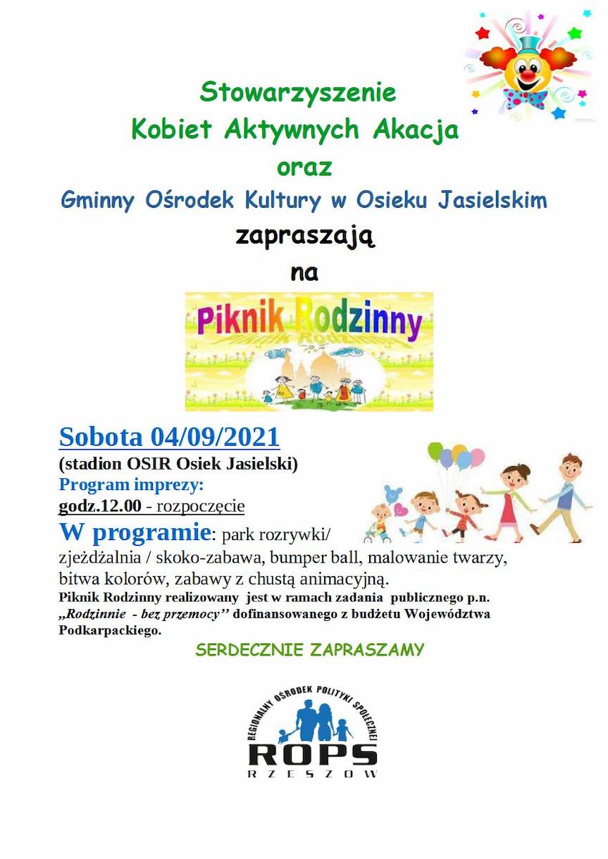 Piknik Rodzinny w Osieku Jasielskim