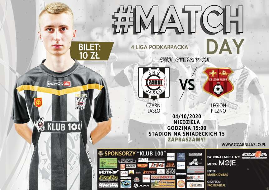 Piłka nożna. IV liga podkarpacka. Mecz Czarni 1910 Jasło - Legion Pilzno