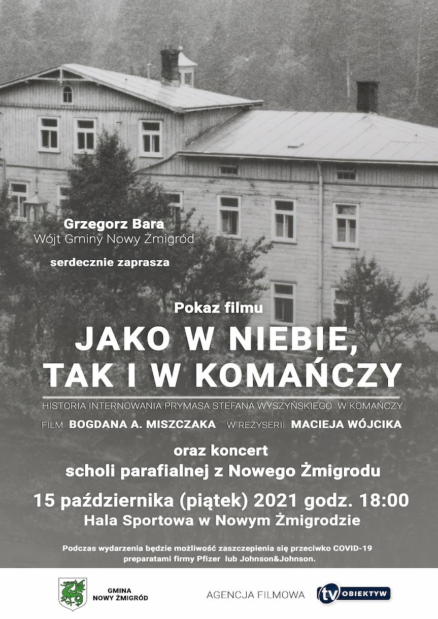 Pokaz filmu "Jako w niebie tak i w Komańczy"