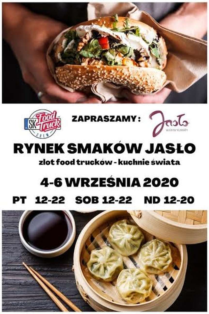 Rynek Smaków Jasło. Zlot food trucków - kuchnie świata