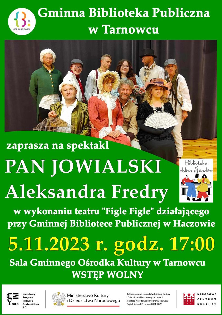 Spektakl Pan Jowialski Aleksandra Fredry w Tarnowcu
