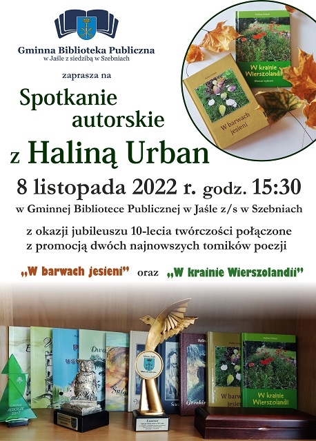 Spotkanie autorskie z Haliną Urban w Szebniach