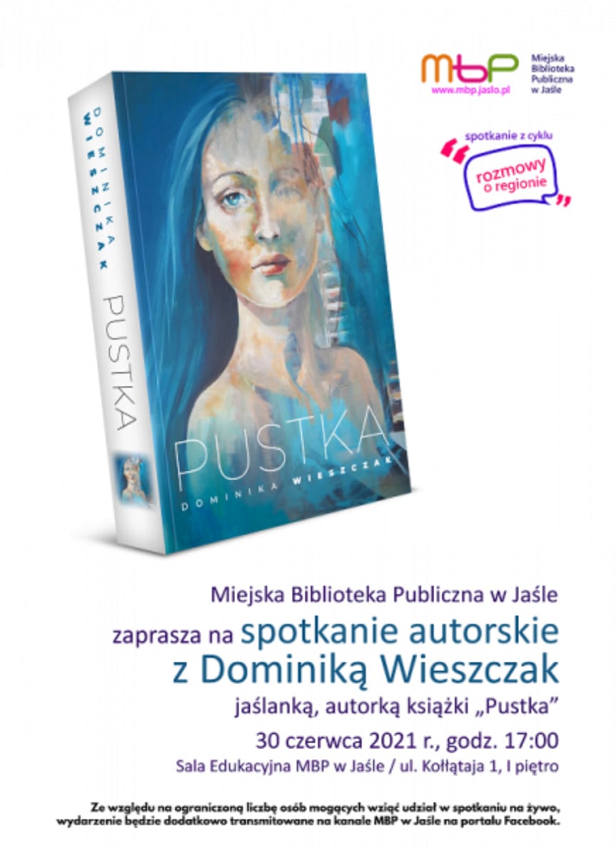 Spotkanie z Dominiką Wieszczak, autorką powieści Pustka