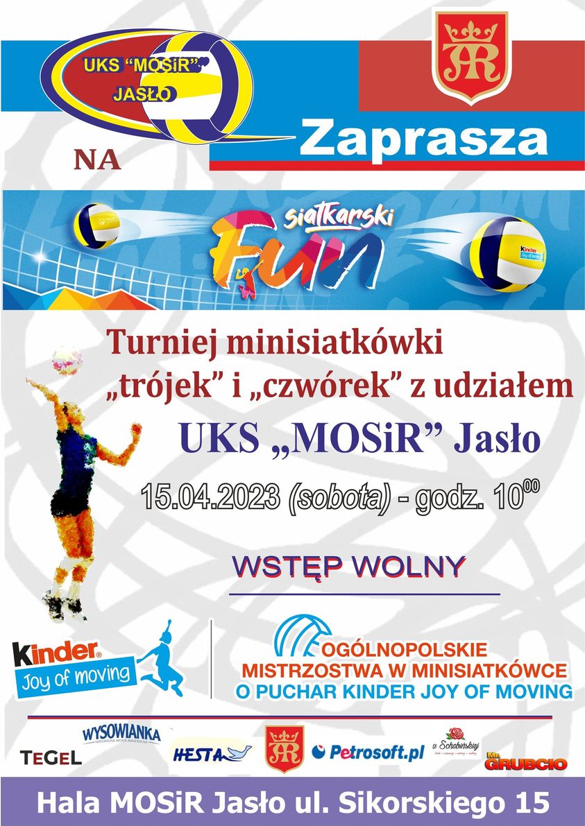 Turniej minisiatkówki trójek i czwórek z udziałem UKS MOSiR Jasło