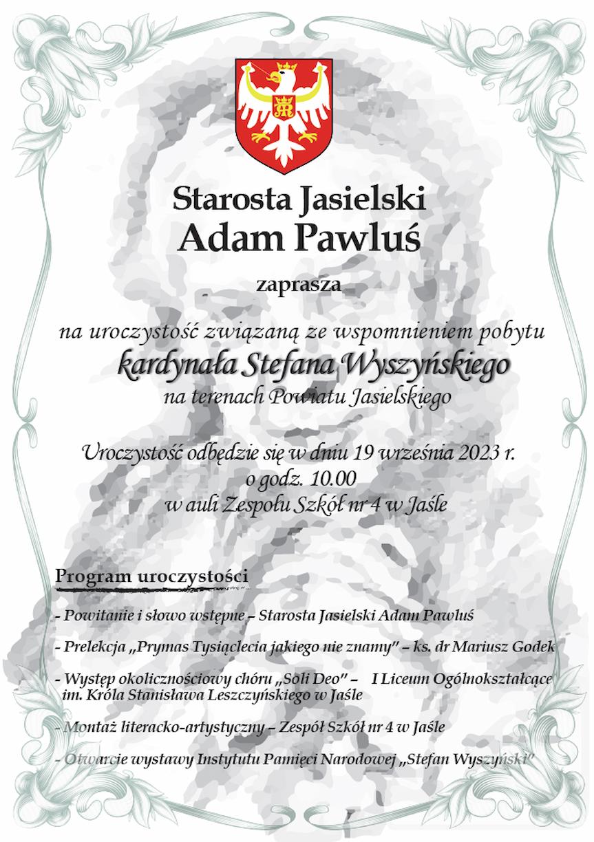 Uroczystość wspomnienia pobytu kardynała Stefana Wyszyńskiego na terenach Powiatu Jasielskiego