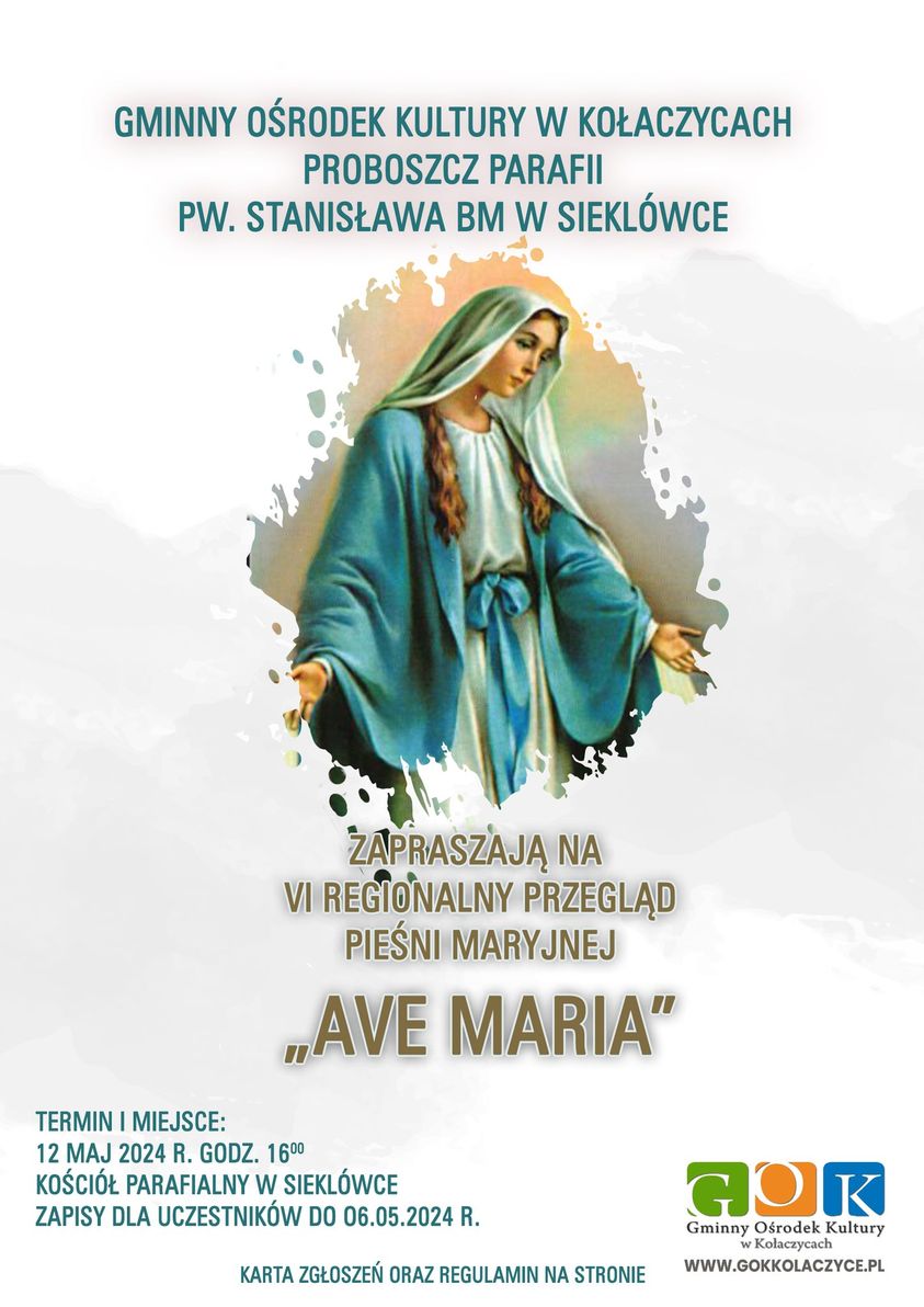 VI Regionalny Przegląd Pieśni Maryjnej "Ave Maria"
