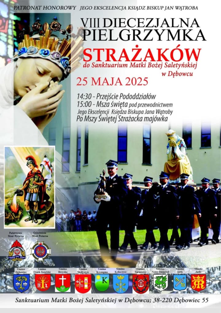 VIII Diecezjalna Pielgrzymka Strażaków do Sanktuarium Matki Bożej Saletyńskiej w Dębowcu