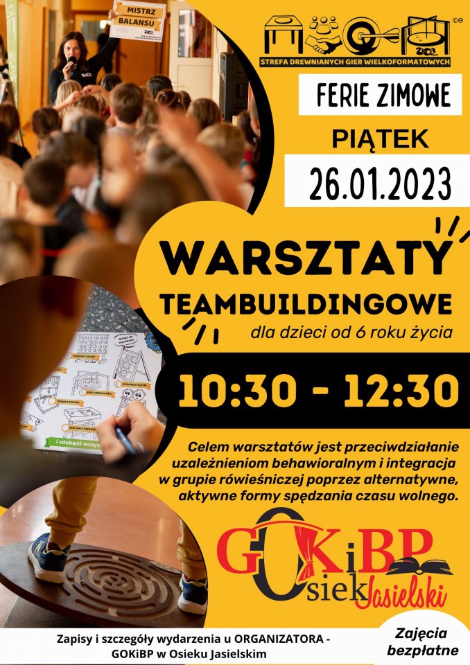 Warsztaty teambuildingowe dla dzieci