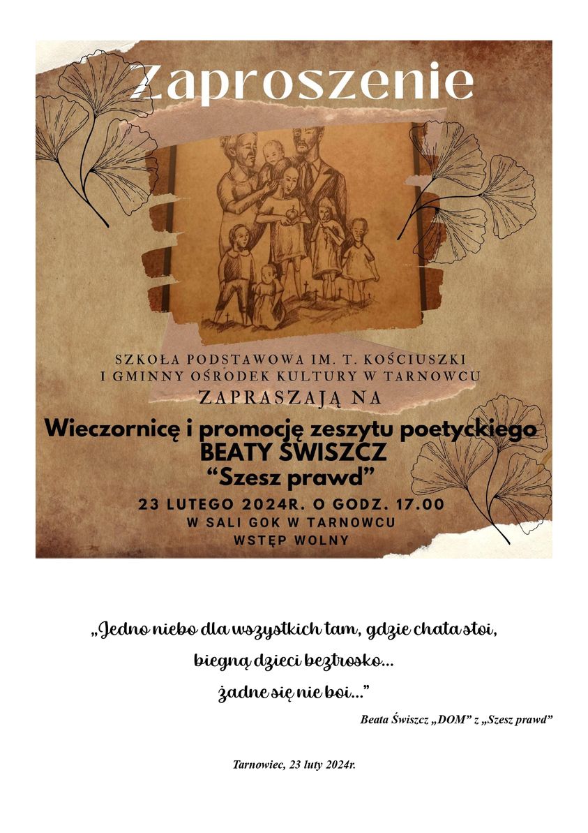 Wieczornica Poetycka: "Szesz prawd"