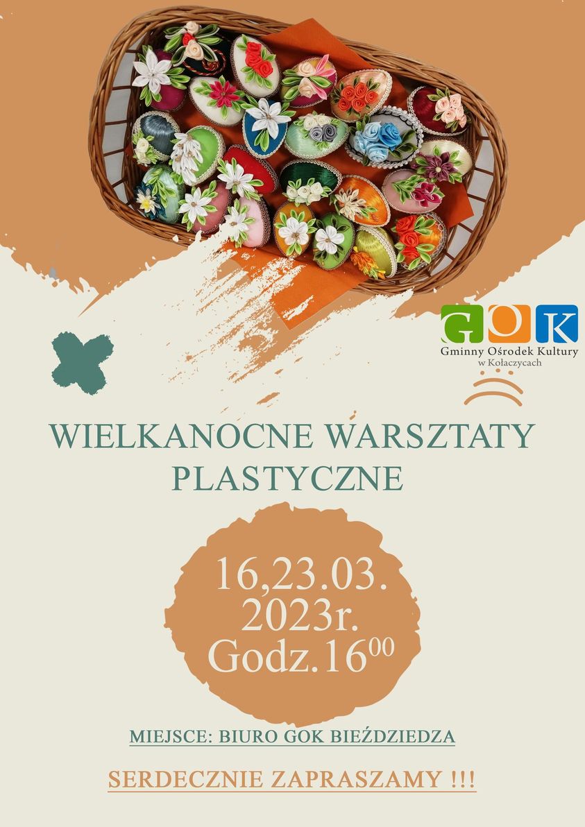 Wielkanocne warsztaty plastyczne w Bieździedzy