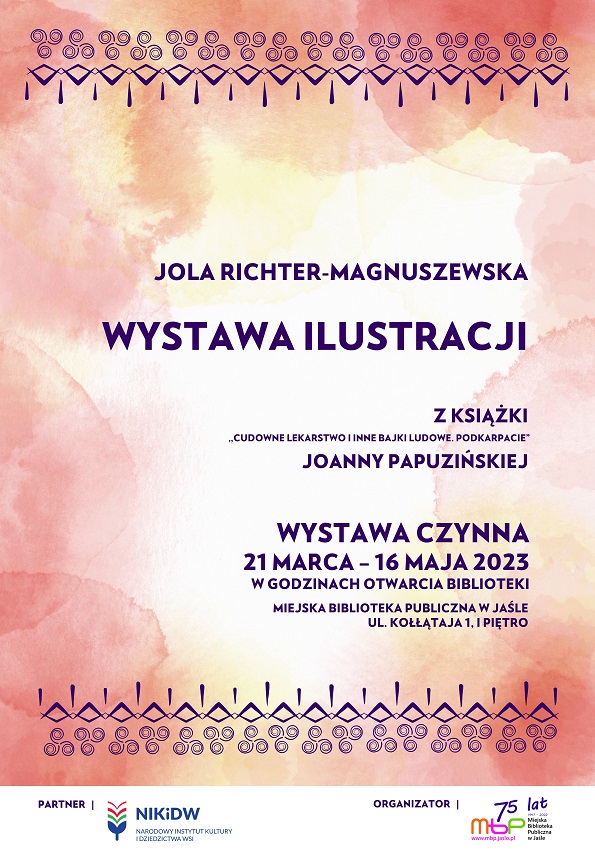 Wystawa ilustracji Joli Richter-Magnuszewskiej w MBP w Jaśle