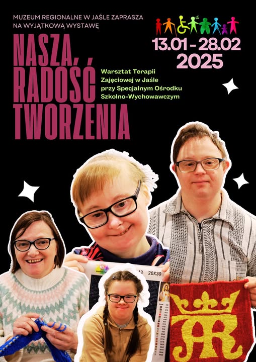 Wystawa prac osób niepełnosprawnych z Ośrodka Terapii Zajęciowej w Muzeum Regionalnym w Jaśle