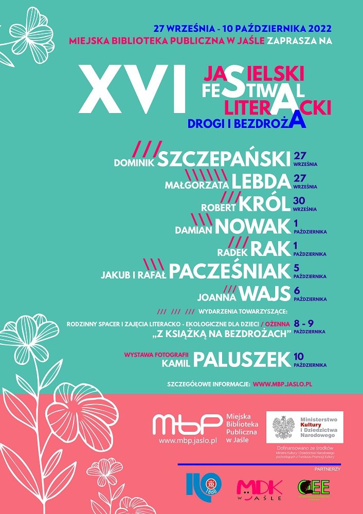XVI Jasielski Festiwal Literacki – Drogi i bezdroża