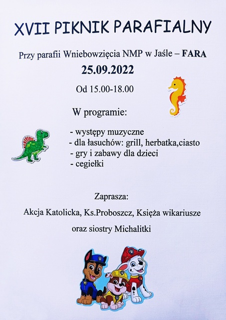 XVII Piknik Parafialny w Jaśle