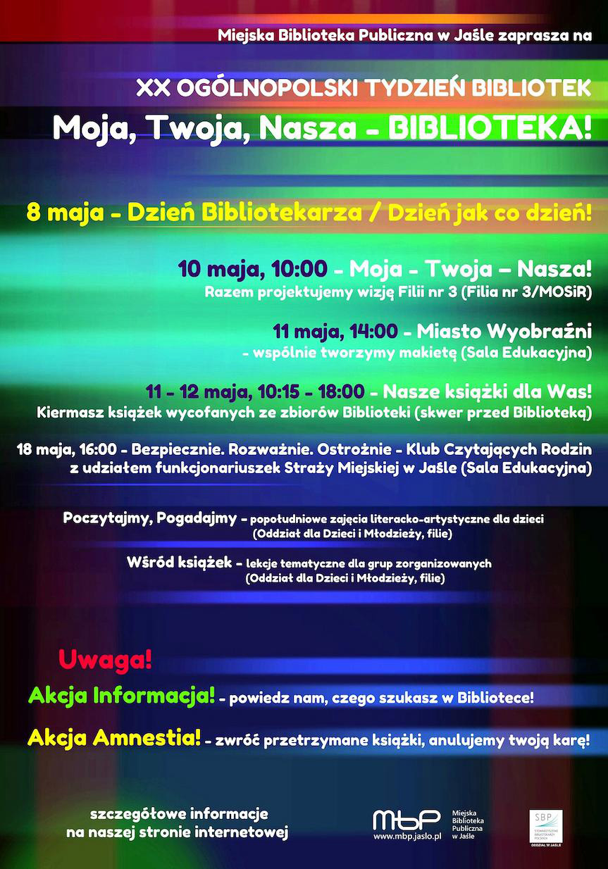 XX Ogólnopolski Tydzień Bibliotek w Jaśle