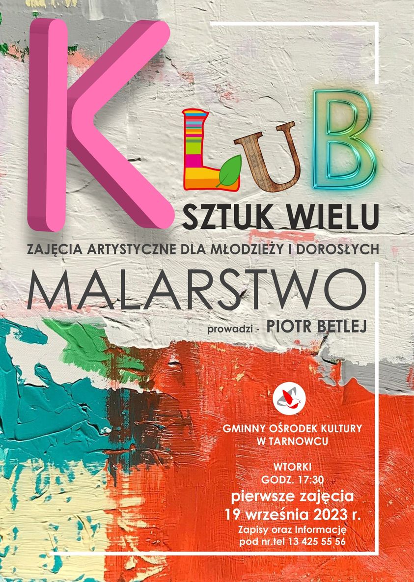 Zajęcia artystyczne dla młodzieży i dorosłych w Tarnowcu