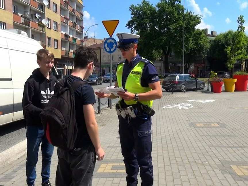 Akcja jasielskiej policji „Bądź rozważny na drodze”