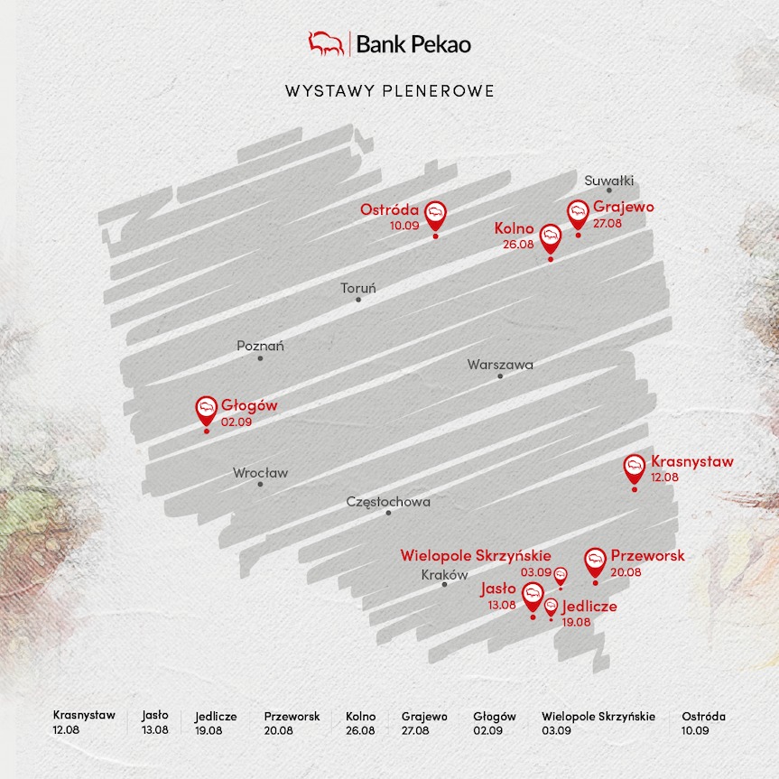 Bank Pekao ze sztuką w polskich miastach