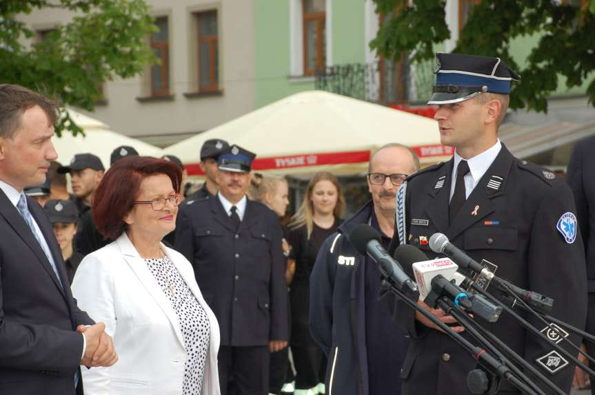 Patryk Mokrzycki z OSP Łazy Dębowieckie