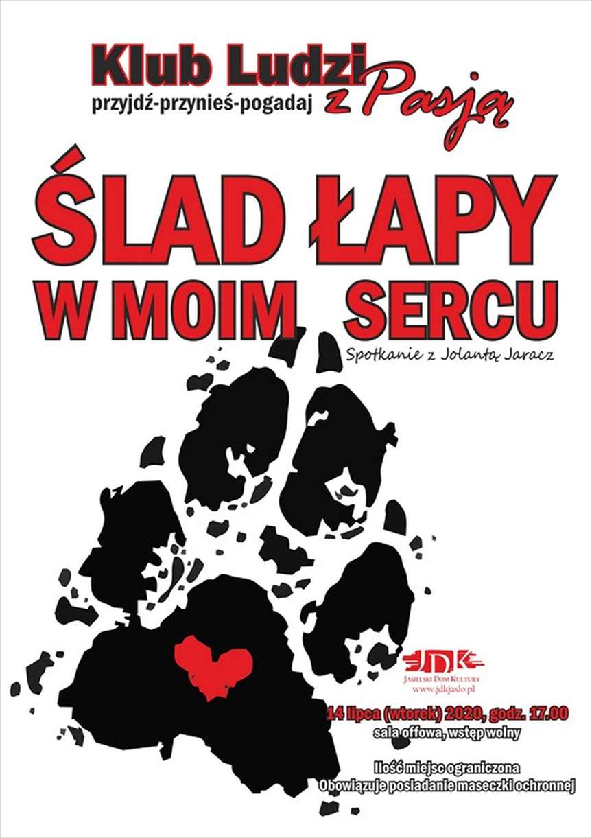 Plakat Ślady łapy w moim sercu